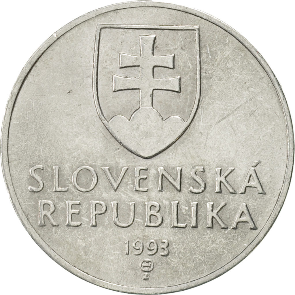 Slovakia, 50 Halierov, 1993, AU(55-58), Aluminum, KM:15