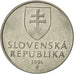 Moneta, Slovacchia, 2 Koruna, 1994, SPL-, Acciaio placcato nichel, KM:13