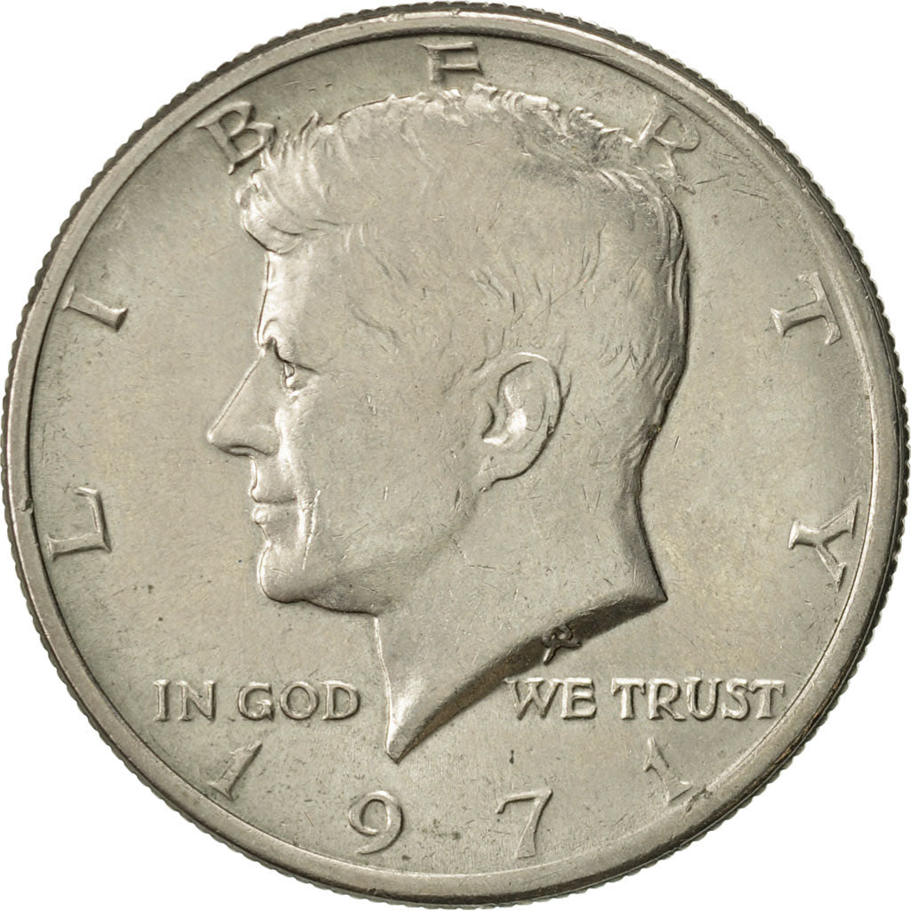 Coin, United States, Kennedy Half Dollar, Half Dollar, 1971, U.S. Mint