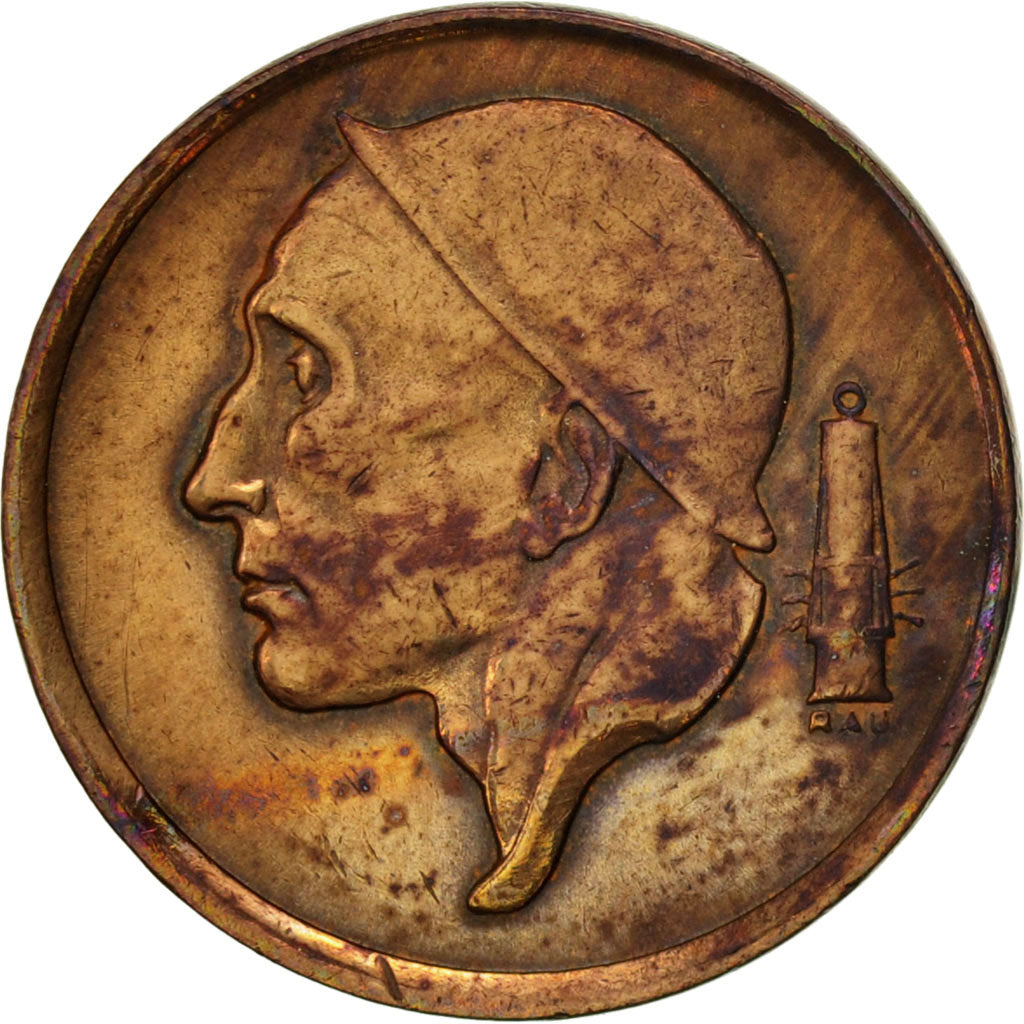 Coin, Belgium, Baudouin I, 50 Centimes, 1965, EF(40-45), Bronze, KM:148.1