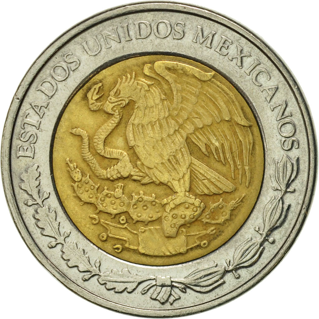 Coin, Mexico, Peso, 2000, Mexico City, AU(50-53), Bi-Metallic, KM:603