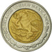Moneda, México, Peso, 2000, Mexico City, MBC+, Bimetálico, KM:603