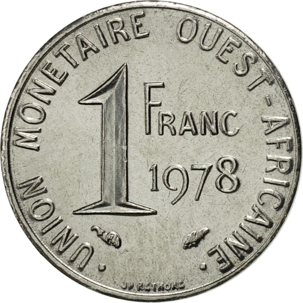 West African States, Franc, 1978, Paris, AU(55-58), Steel, KM:8