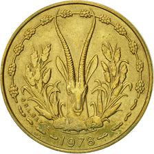 Coin, West African States, 5 Francs, 1978, Paris, AU(55-58)
