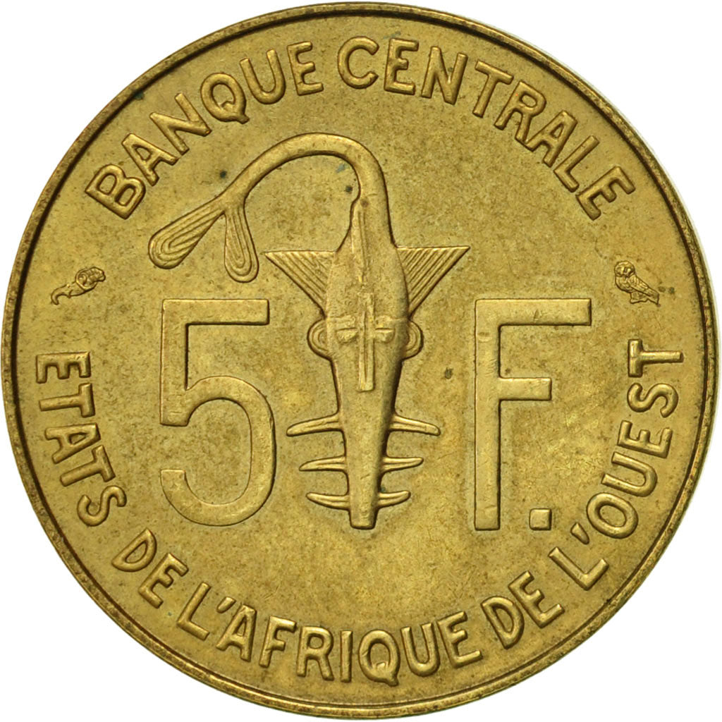 Coin, West African States, 5 Francs, 1973, Paris, EF(40-45)