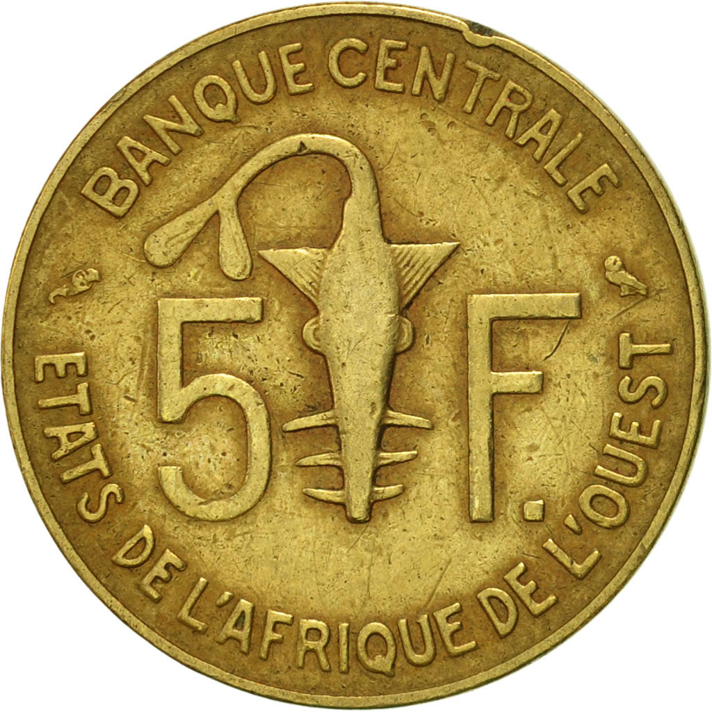Moneta, Stati dell'Africa occidentale, 5 Francs, 1970, Paris, BB