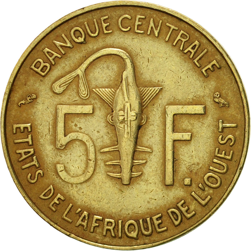Coin, West African States, 5 Francs, 1971, Paris, EF(40-45)