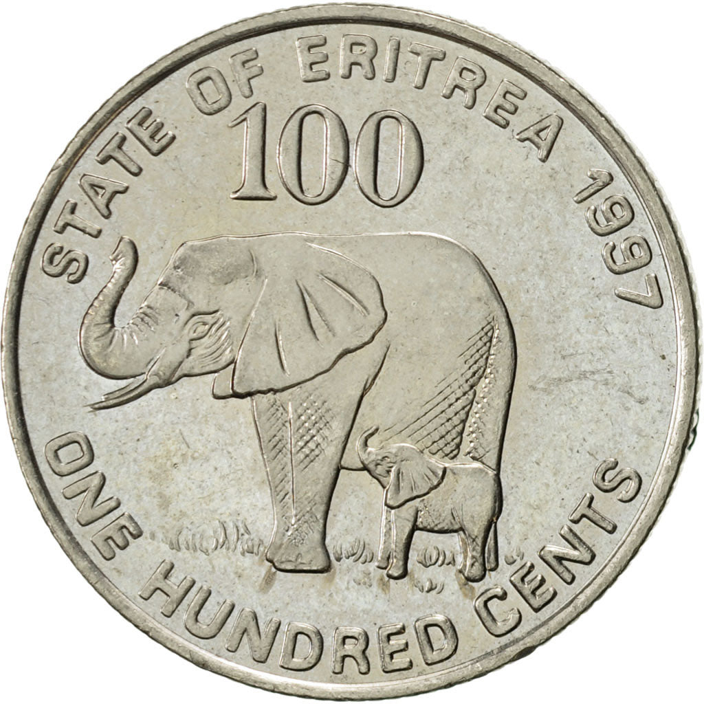 Monnaie, Eritrea, 100 Cents, 1997, SUP, Nickel Clad Steel, KM:48