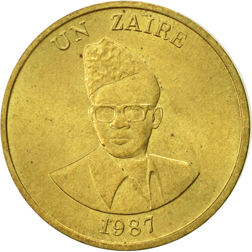 Coin, Zaire, Zaire, 1987, AU(55-58), Brass, KM:13