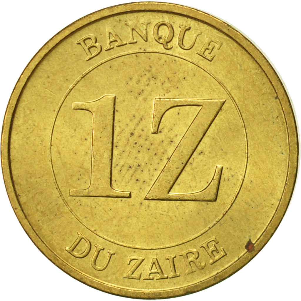 Coin, Zaire, Zaire, 1987, AU(55-58), Brass, KM:13