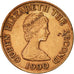 Coin, Jersey, Elizabeth II, 2 Pence, 1990, AU(50-53), Bronze, KM:55