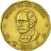 Monnaie, Dominican Republic, Peso, 1993, TTB+, Laiton, KM:80.2