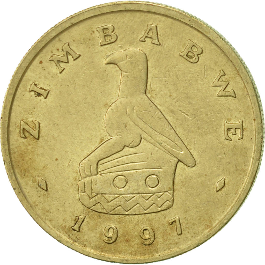 Simbabwe, 2 Dollars, 1997, SS, Messing, KM:12