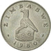 Monnaie, Zimbabwe, 50 Cents, 1980, SUP, Copper-nickel, KM:5