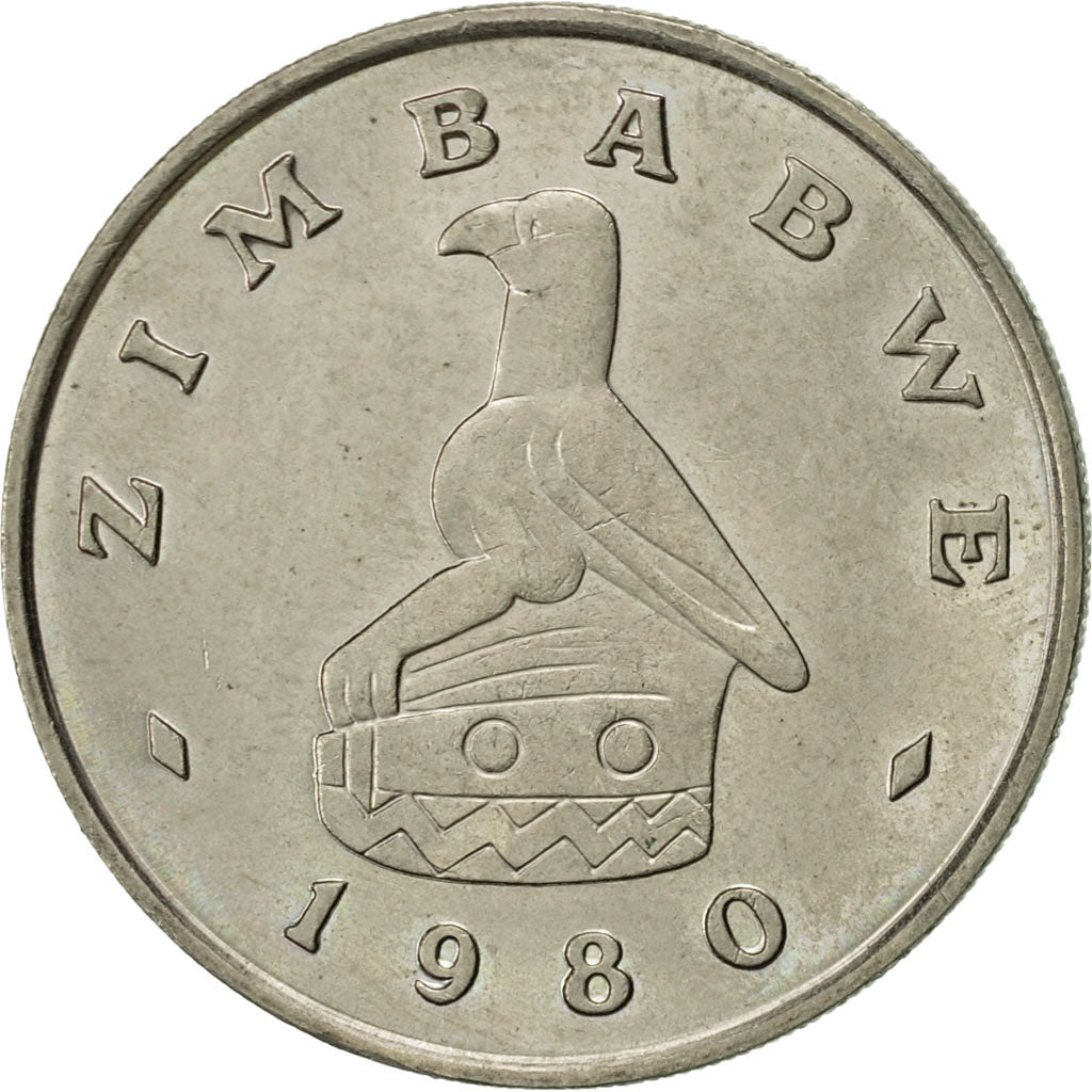 Coin, Zimbabwe, Dollar, 1980, AU(55-58), Copper-nickel, KM:6