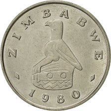 Coin, Zimbabwe, Dollar, 1980, AU(55-58), Copper-nickel, KM:6
