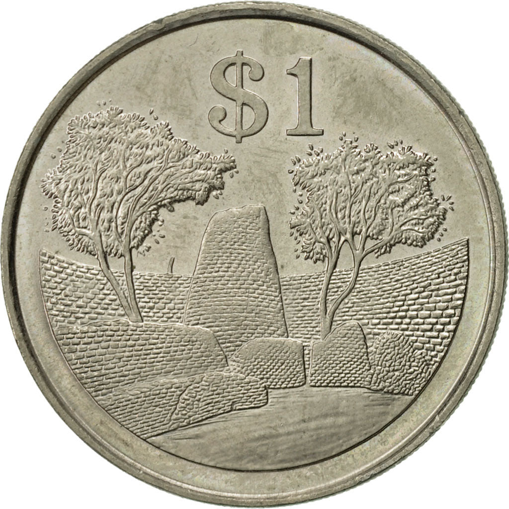 Coin, Zimbabwe, Dollar, 1980, AU(55-58), Copper-nickel, KM:6