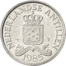 NETHERLANDS ANTILLES, 2-1/2 Cents, 1985, KM #9a, AU(55-58), Aluminum, 23.5, 1.18