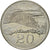 Moneda, Zimbabue, 20 Cents, 2001, Harare, MBC+, Níquel chapado en acero, KM:4a