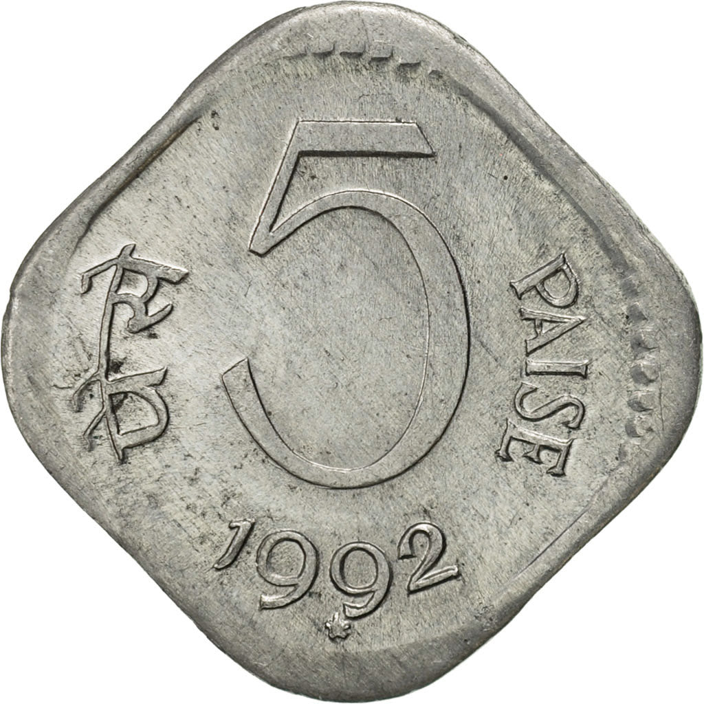 Monnaie, INDIA-REPUBLIC, 5 Paise, 1992, SUP, Aluminium, KM:23a