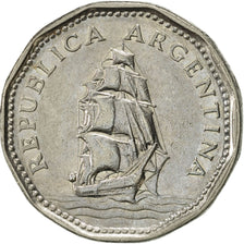Monnaie, Argentine, 5 Pesos, 1966, SUP, Nickel Clad Steel, KM:59