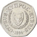Moneda, Chipre, 50 Cents, 1994, EBC+, Cobre - níquel, KM:66