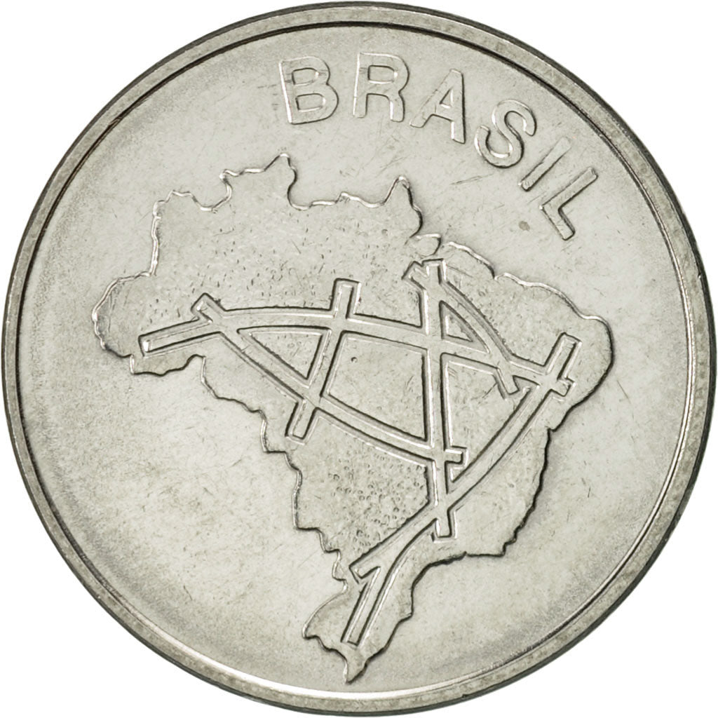 Brésil, 10 Cruzeiros, 1986, SUP, Stainless Steel, KM:592.2