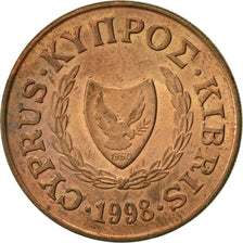 Coin, Cyprus, 20 Cents, 1998, EF(40-45), Nickel-brass, KM:62.2
