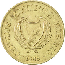 Coin, Cyprus, 20 Cents, 1985, AU(55-58), Nickel-brass, KM:57.2