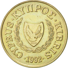 Moneda, Chipre, 20 Cents, 1992, EBC, Níquel - latón, KM:62.2