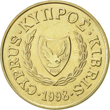 Monnaie, Chypre, 20 Cents, 1998, SUP, Nickel-brass, KM:62.2