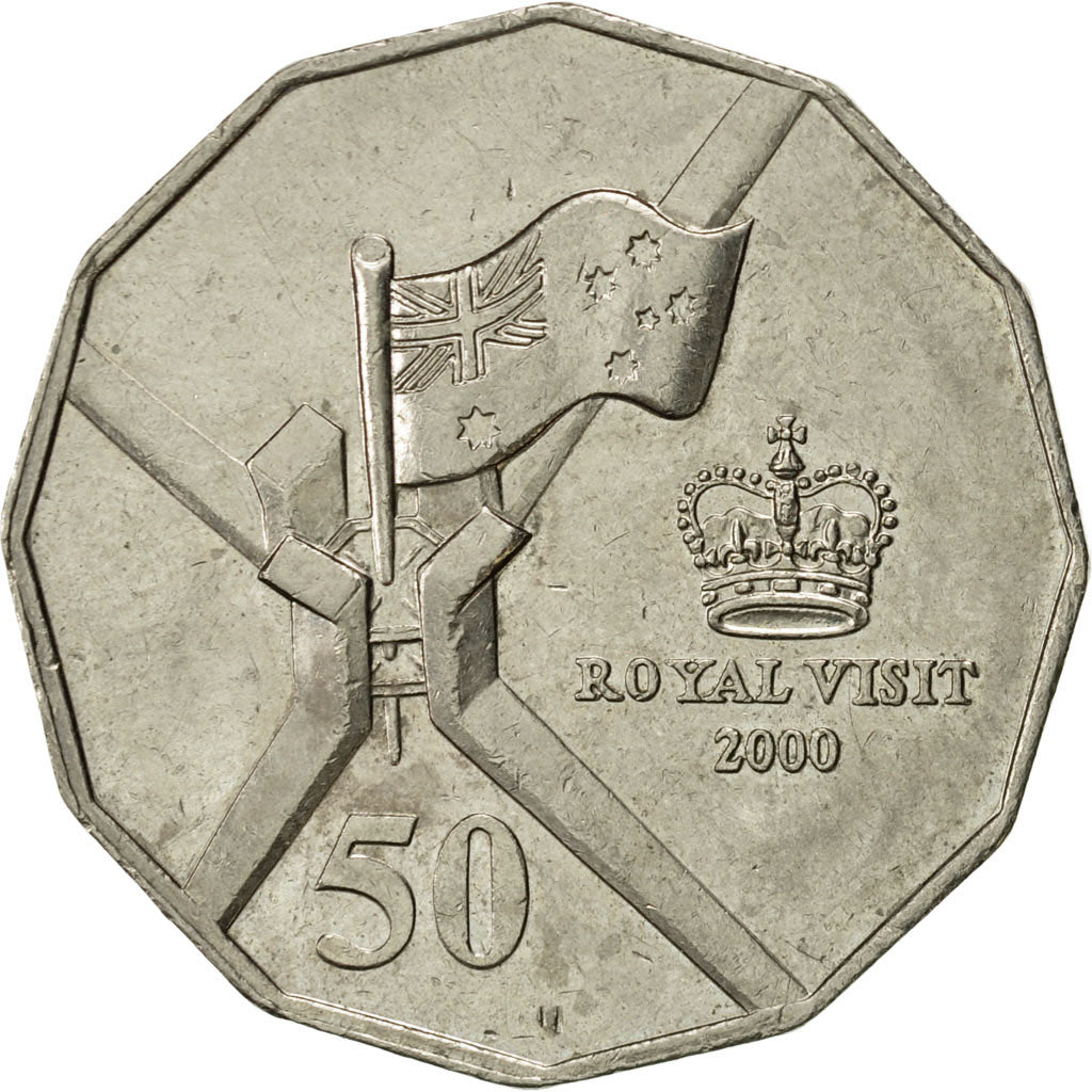 Australia, Elizabeth II, 50 Cents, 2000, Royal Australian Mint, AU(55-58)