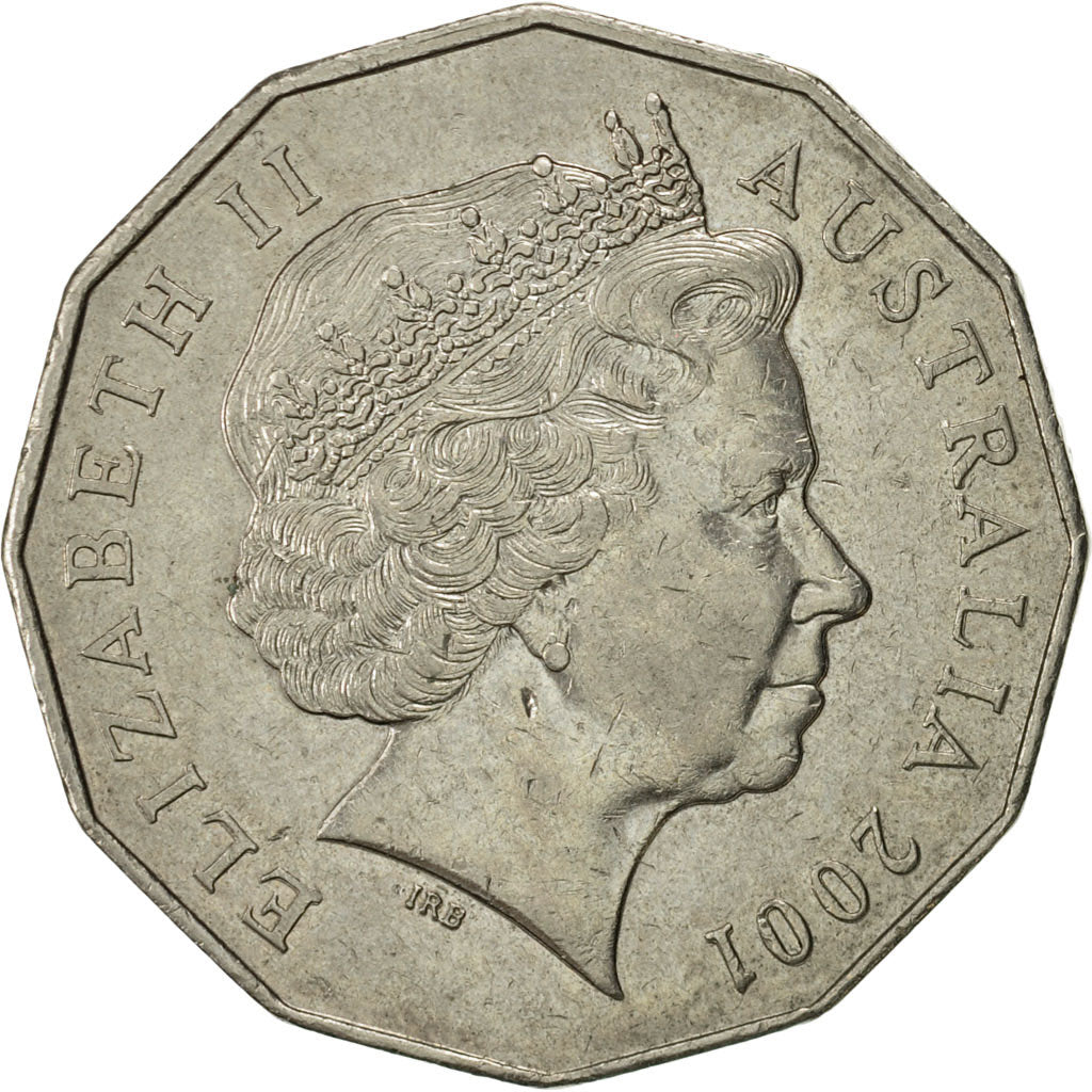 Coin, Australia, Elizabeth II, 50 Cents, 2001, Royal Australian Mint, AU(55-58)