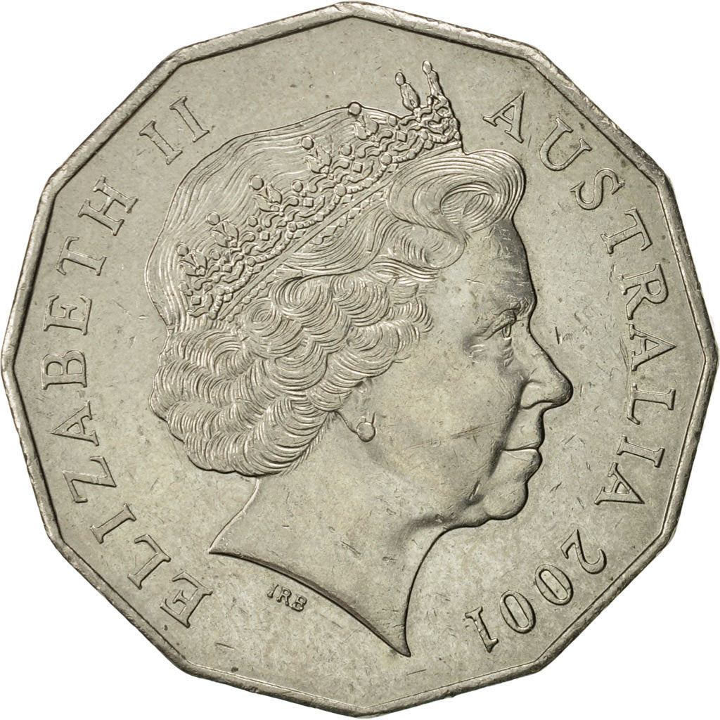 Coin, Australia, Elizabeth II, 50 Cents, 2001, Royal Australian Mint, Canberra