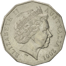Coin, Australia, Elizabeth II, 50 Cents, 2001, Royal Australian Mint, Canberra