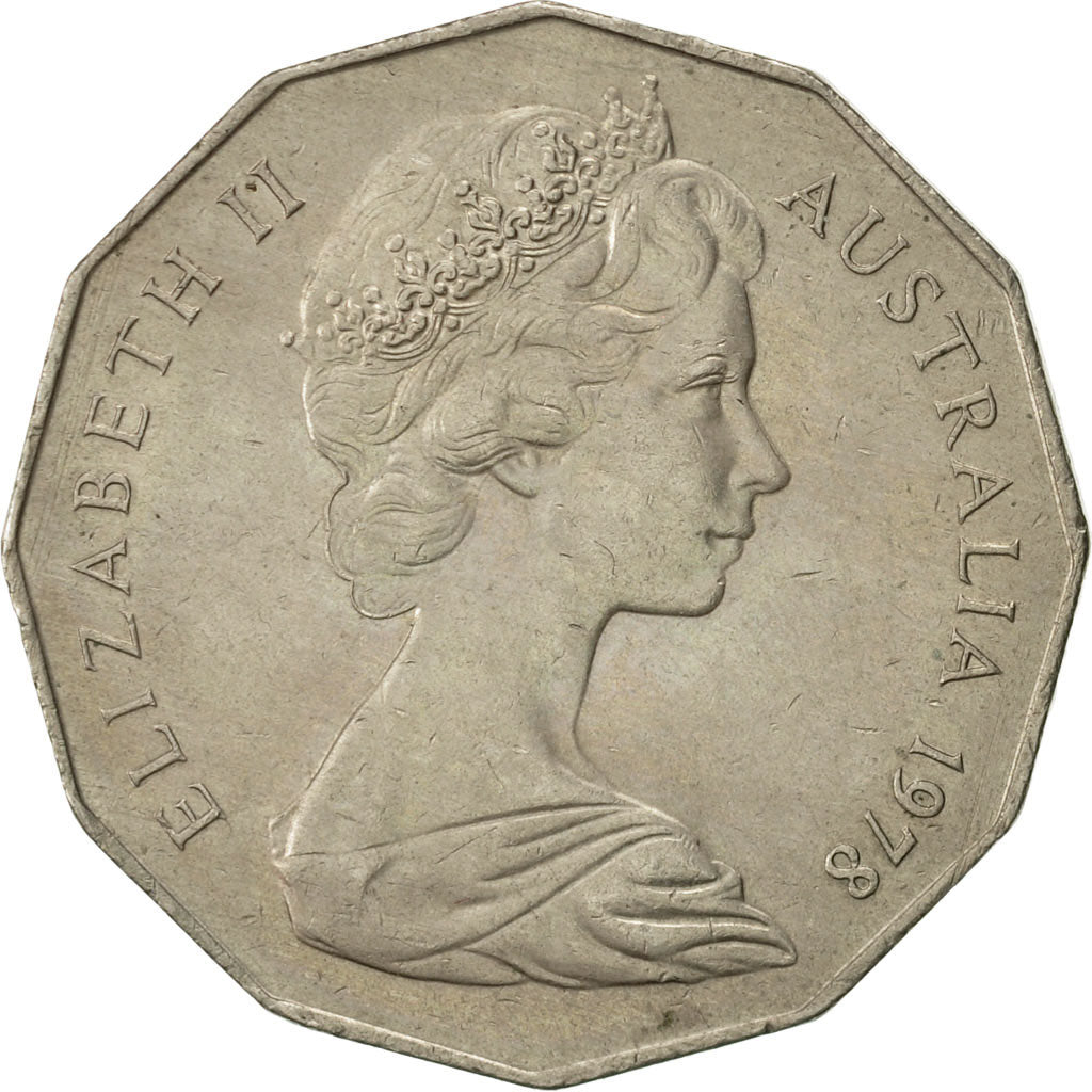 Coin, Australia, Elizabeth II, 50 Cents, 1978, AU(55-58), Copper-nickel, KM:68