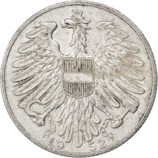 AUSTRIA, 5 Schilling, 1952, KM #2879, EF(40-45), Aluminum, 31, 4.00