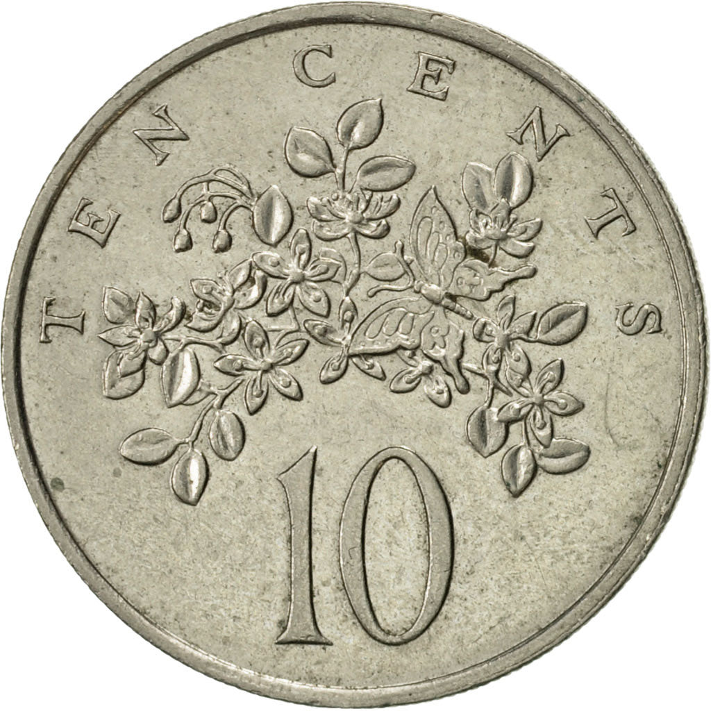 Coin, Jamaica, Elizabeth II, 10 Cents, 1981, Franklin Mint, AU(55-58)