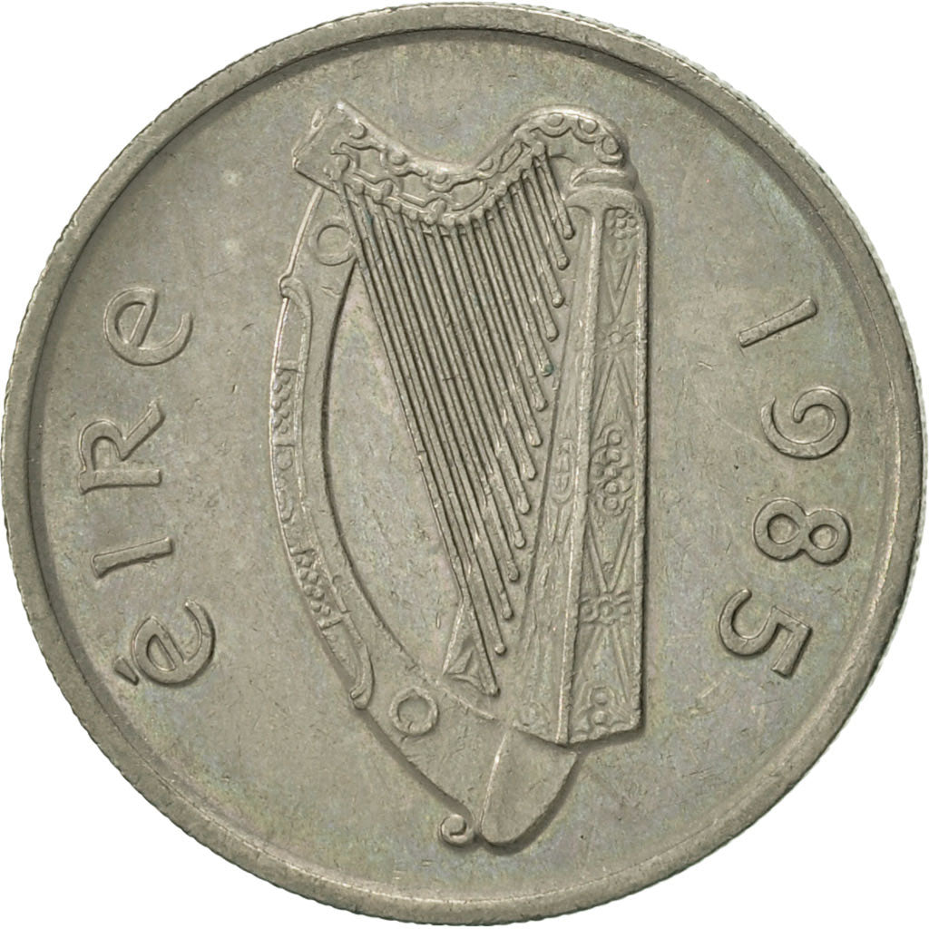 IRELAND REPUBLIC, 5 Pence, 1985, AU(55-58), Copper-nickel, KM:22