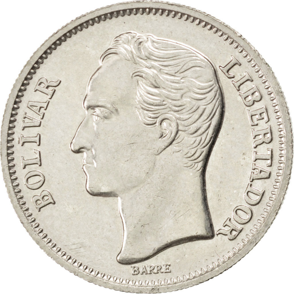 Coin, Venezuela, Bolivar, 1977, AU(55-58), Nickel, KM:52
