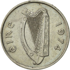 Monnaie, IRELAND REPUBLIC, 5 Pence, 1974, SUP, Copper-nickel, KM:22