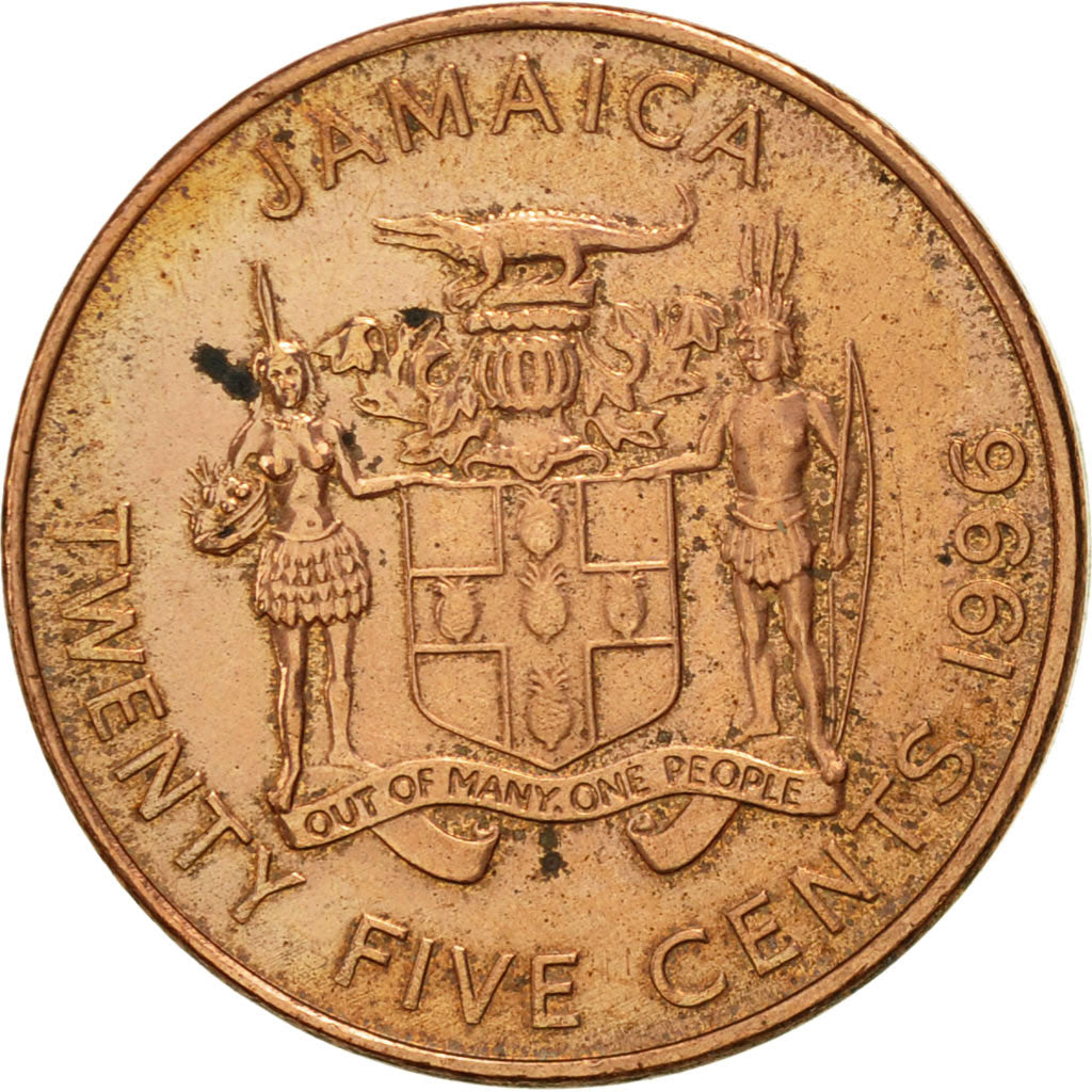 Moneta, Giamaica, Elizabeth II, 25 Cents, 1996, British Royal Mint, SPL-