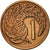Munten, Nieuw Zeeland, Elizabeth II, Cent, 1967, PR, Bronze, KM:31.1