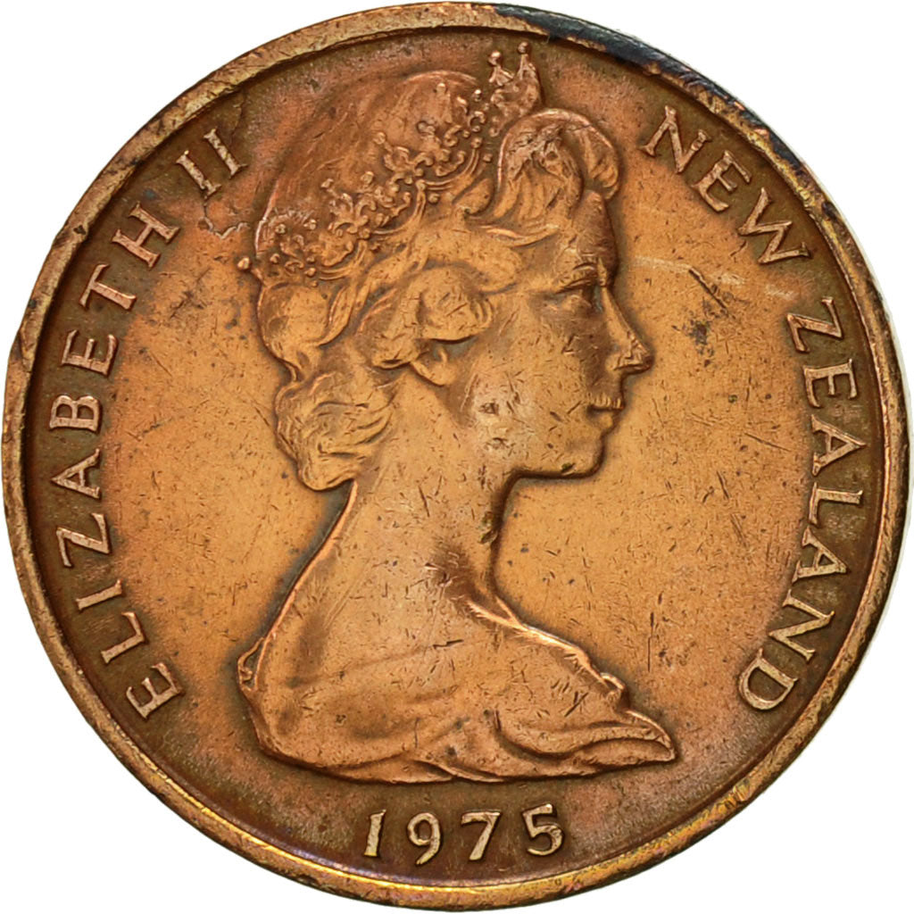 Monnaie, Nouvelle-Zélande, Elizabeth II, Cent, 1975, SUP, Bronze, KM:31.1