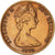 Moneta, Nowa Zelandia, Elizabeth II, Cent, 1973, AU(55-58), Bronze, KM:31.1