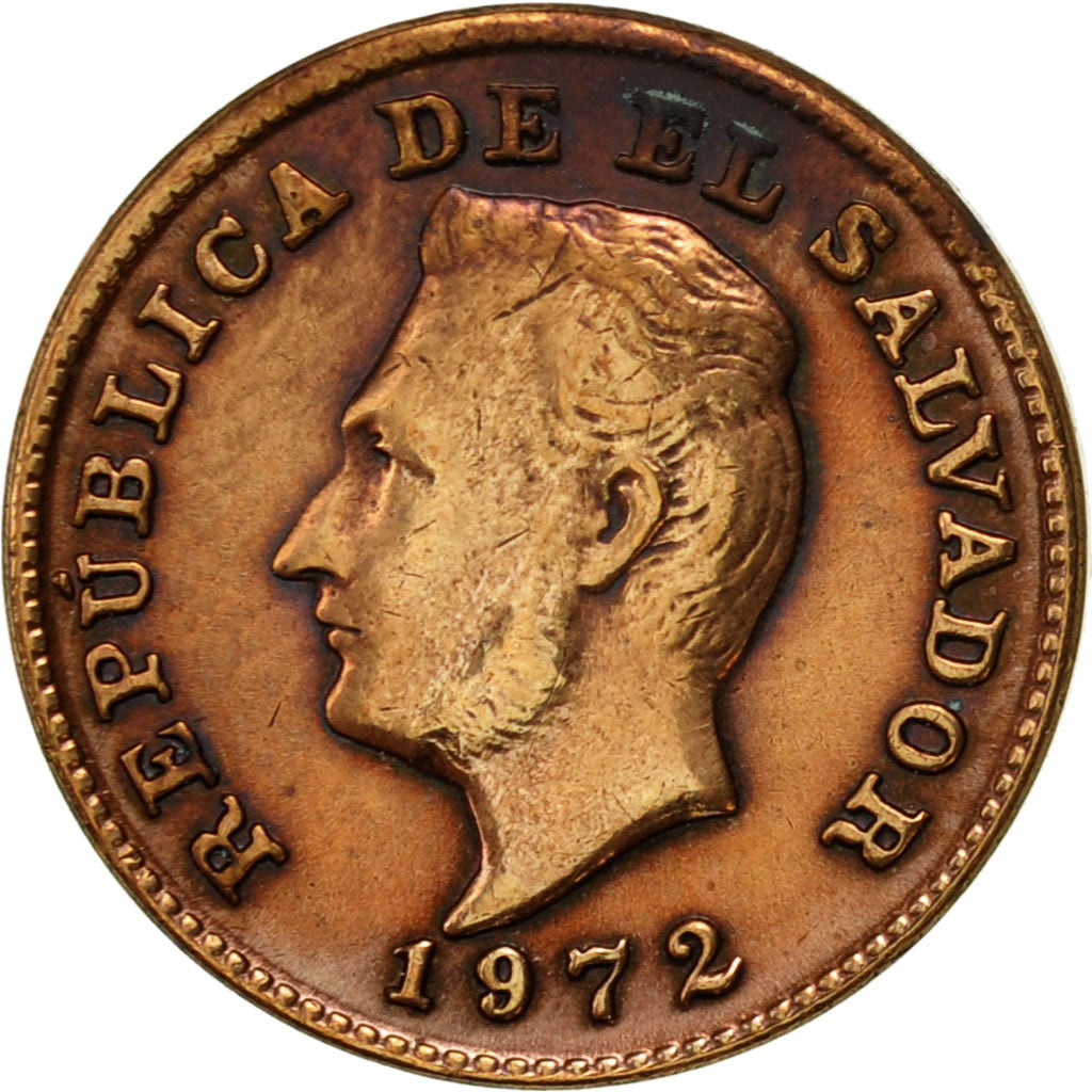 Coin, El Salvador, Centavo, 1972, British Royal Mint, AU(55-58), Bronze