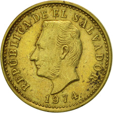 El Salvador, 2 Centavos, 1974, British Royal Mint, England, AU(55-58)