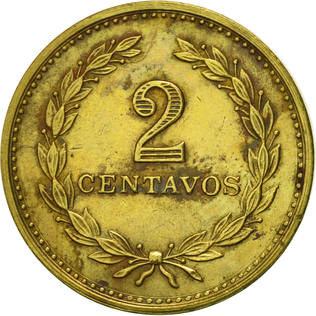 El Salvador, 2 Centavos, 1974, British Royal Mint, England, AU(55-58)
