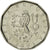 Moneda, República Checa, 2 Koruny, 2002, EBC, Níquel chapado en acero, KM:9
