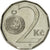 Moneda, República Checa, 2 Koruny, 2002, EBC, Níquel chapado en acero, KM:9